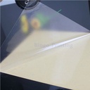 12x18 - Plastic 80' Mic Silicon 125 Mic Transparent Sticker 100 Sheet Price & package