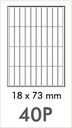 NOVAJET 40 P Labels ( A/4 100 Sheet )