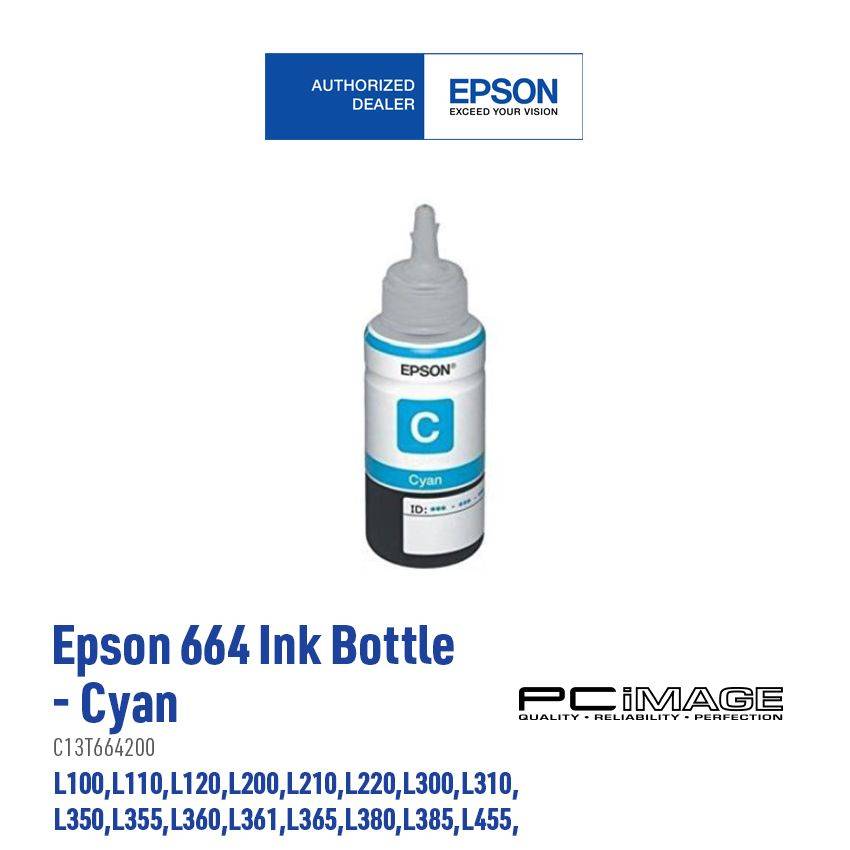 >> Epson " 664 Cyan " ink Bottle