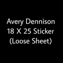 (Loose)Avery Dennison Sticker 18x25 (46x63.5 Cms)
