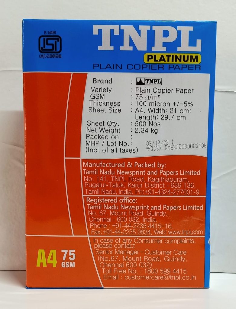 TNPL Spectrum A/4 75 Gsm 2.3 Kg-10
