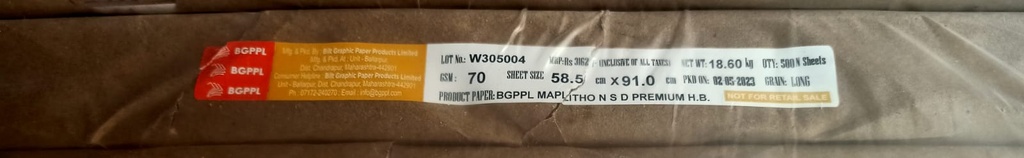 T A Delux 23x36 18.6 Kg 70 Gsm-3
