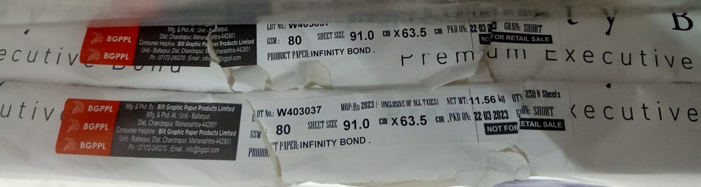 Infinity Bond 25x36 23.1 Kg 80 Gsm-2