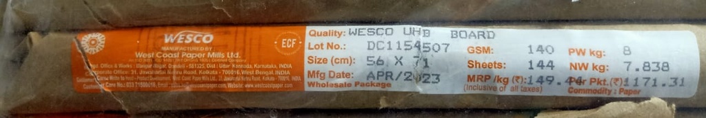 UHB Card 22x28 8.0 Kg 140 Gsm-6
