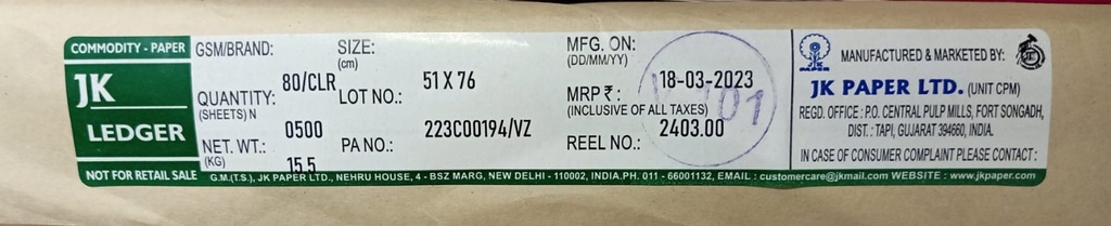 J K Ledger 20x30 15.5 Kg 80 Gsm-4