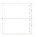 6x12x1=6"Cut 60 Gsm 1 Part Dot Matrix Printer Paper