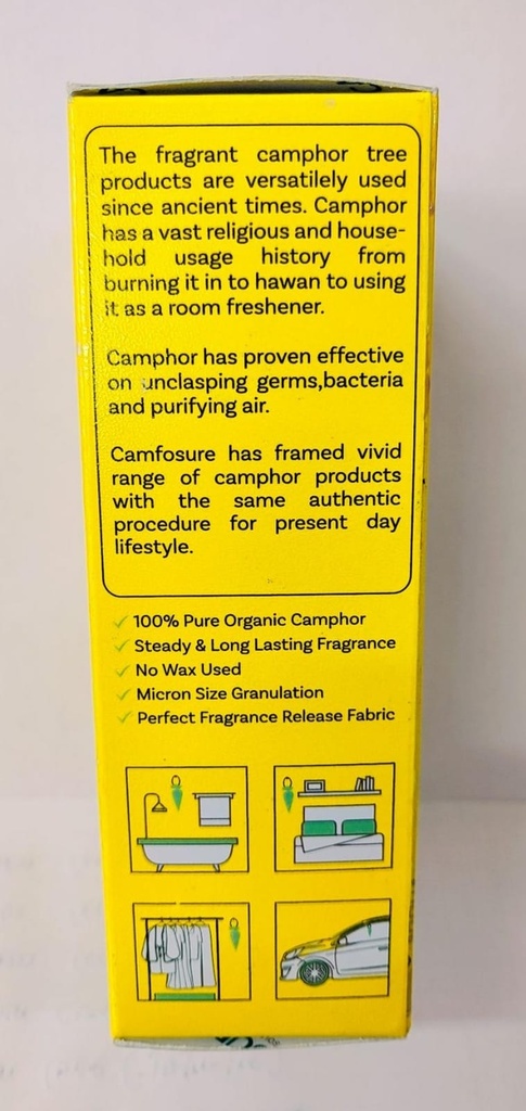 Camphor Cone (Real Camphor) Air Freshener & Mosquito Repellent