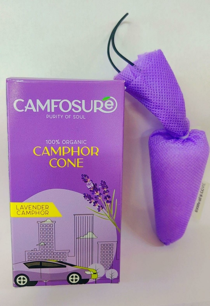 Camphor Cone (Lavender) Air Freshener & Mosquito Repellent