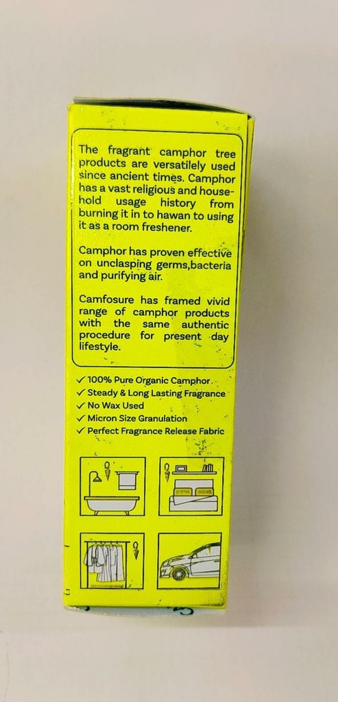 Camphor Cone (Lemon) Air Freshener & Mosquito Repellent