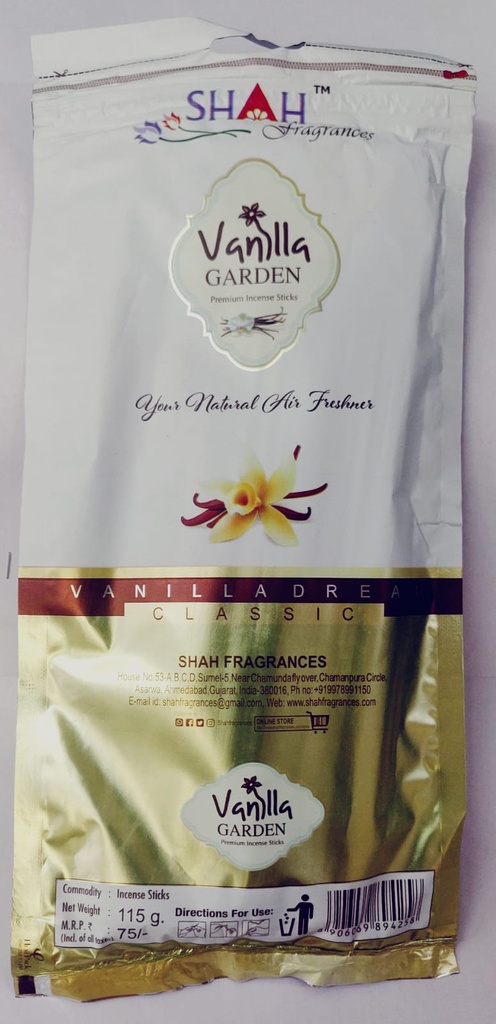 Agarbatti Vanilla Garden-115 Gram