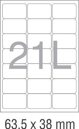 NOVAJET 21 Labels (A/4 Size 100 Sheet)