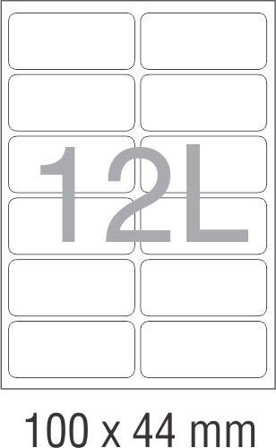 NOVAJET 12 Labels(A/4 Size 100 Sheet)