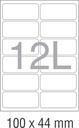 NOVAJET 12 Labels(A/4 Size 100 Sheet)