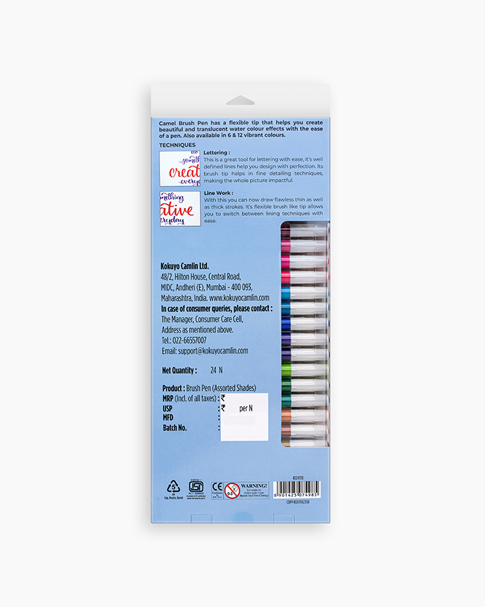 Camel Brush Pens -24 Shades