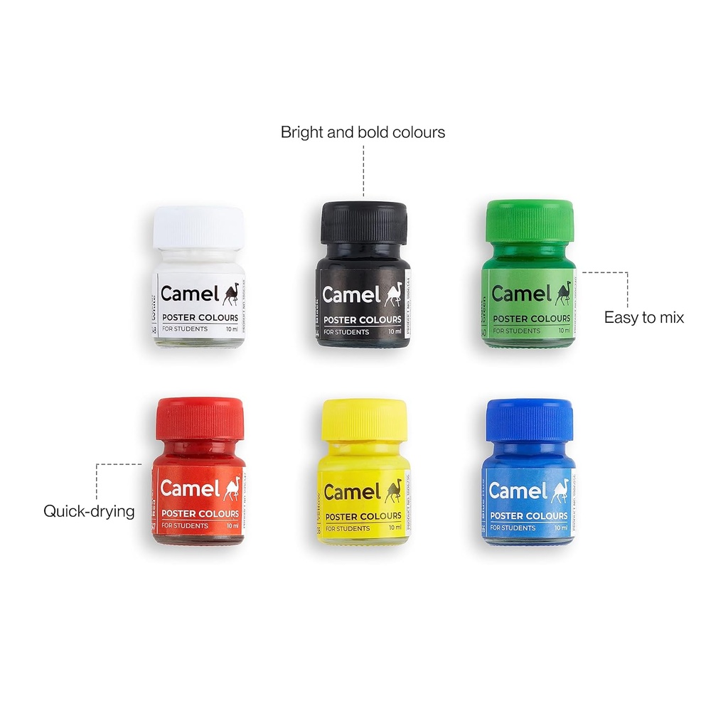 Camel Poster Colours -6 Shades