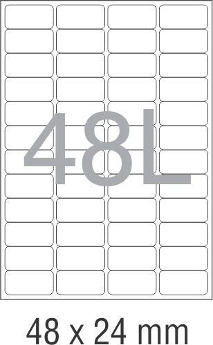NOVAJET 48 Labels (A/4 Size 100 Sheet)