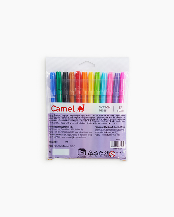 Camel Sketch Pens -12 Shades