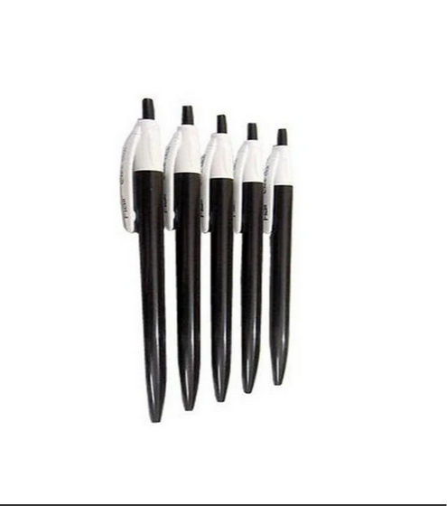 Flair Ezee Click Ball Pen Black-Pack Of 5