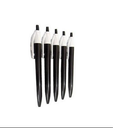 Flair Ezee Click Ball Pen Black-Pack Of 5