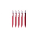 Flair Ezee Click Ball Pen Red-Pack Of 5