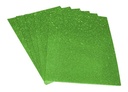 Glitter Foam A4 1.5mm Green-Pack Of 10