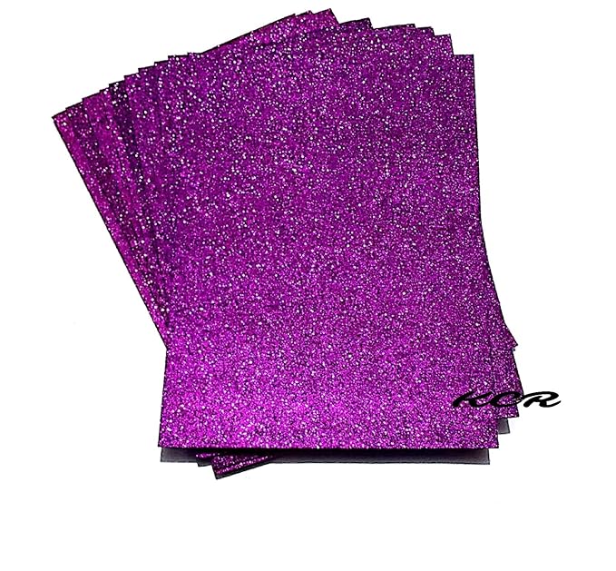 Glitter Foam A4 1.5mm Purple-Pack Of 10