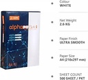 Alpha Power Copier Paper A4 75 Gsm (500 Sheet,1Ream) White Colour