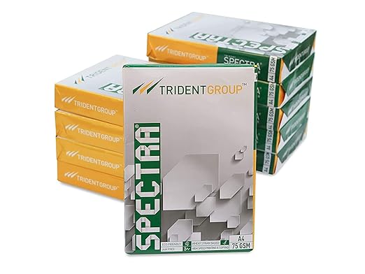 Trident Spectra Copier Paper A4 75 Gsm (500 Sheet,1 Ream) White Colour