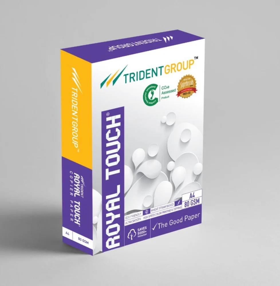 Trident Royal Touch Copier A4 80 Gsm (500 Sheet,1 Ream) White Colour