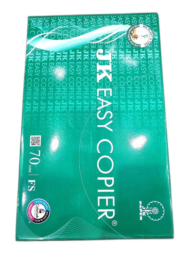 JK Easy Copier Paper, Legal Size(F/S), 70 Gsm (500 Sheet,1 Ream) White Colour