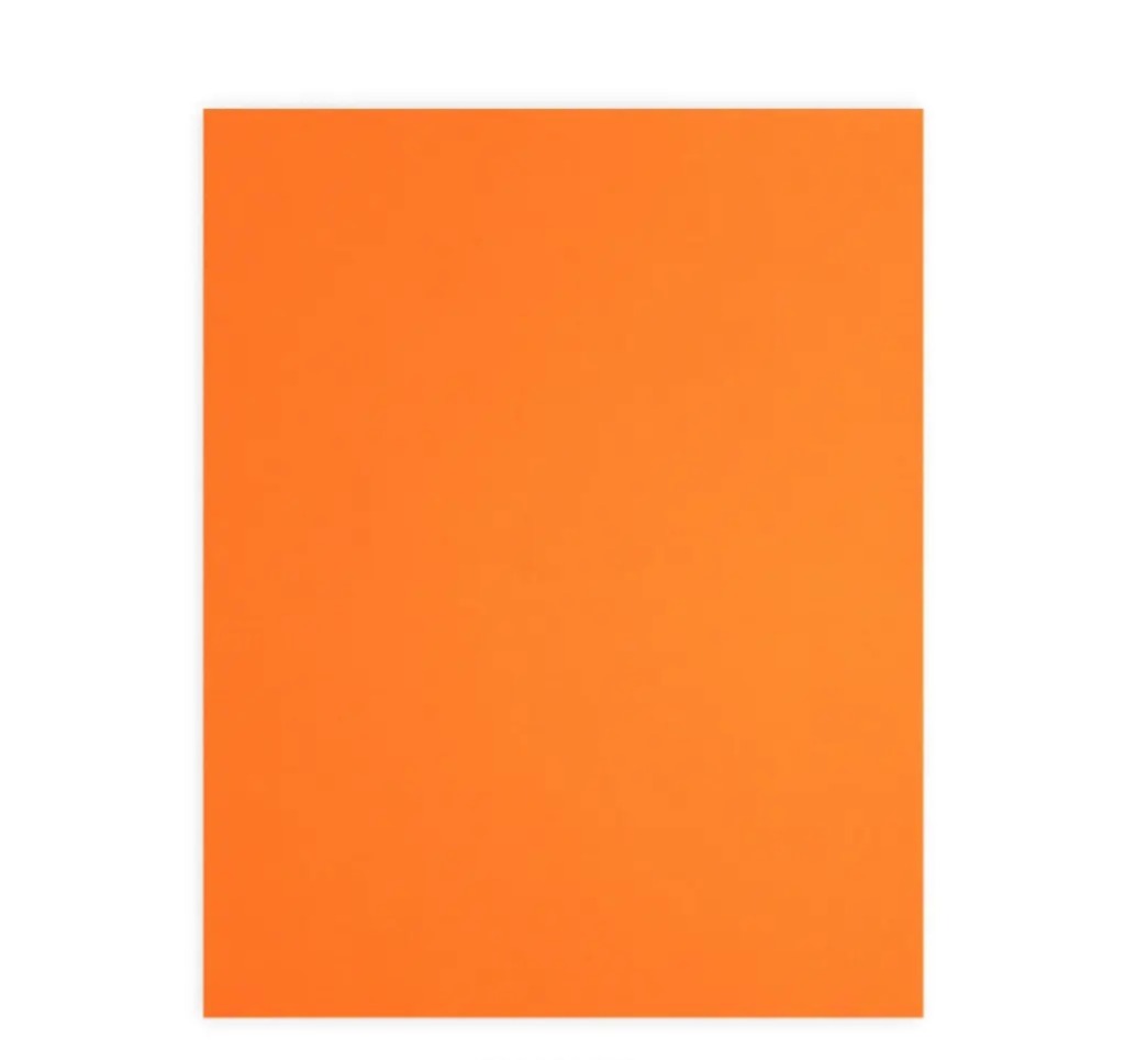 Fluorescent Colour Paper Double Sided, A4 Size, 80 Gsm, Golden Yellow Colour (Pack of 100)