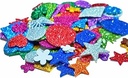 Glitter Foam Sheet, A4 Size, Black Colour, (1.5mm Thick -Pack Of 10) For Arts and Crafts, Scrapbooking, DIY Work, Decoration, Gift Wrapping.