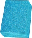 Glitter Foam Sheet, A4 Size, Light Blue(Firozi) Colour, (1.5mm Thick -Pack Of 10) For Arts and Crafts, Scrapbooking, DIY Work, Decoration, Gift Wrapping.