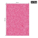 Glitter Foam Sheet, A4 Size, Pink Colour, (1.5mm Thick -Pack Of 10) For Arts and Crafts, Scrapbooking, DIY Work, Decoration, Gift Wrapping.