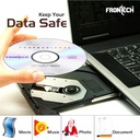 Frontech CD Recordable, 700 MB Storage, 80 Mins, 52X Speed - Pack of 50