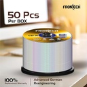 Frontech CD Recordable, 700 MB Storage, 80 Mins, 52X Speed - Pack of 50