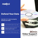 Frontech CD Recordable, 700 MB Storage, 80 Mins, 52X Speed - Pack of 50