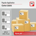 NovaJet (Technova) MPL 08, A4 Size 99x93 mm, Multipurpose Label Sticker, White Colour, Pack of 100 Sheets