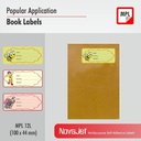 NovaJet (Technova) MPL 110, A4 Size 100x44 mm, Multipurpose Label Sticker, White Colour, Pack of 100 Sheets 