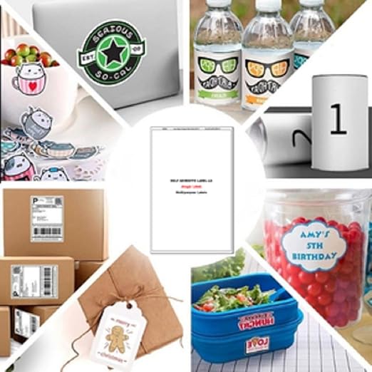 NovaJet (Technova) MPL 40L, A4 Size 39x35 mm, Multipurpose Label Sticker, White Colour, Pack of 100 Sheets 