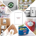 NovaJet (Technova) MPL 40L, A4 Size 39x35 mm, Multipurpose Label Sticker, White Colour, Pack of 100 Sheets 