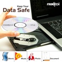Frontech Blank DVD Recordable, 4.7 GB Storage, 120 Mins, 16X Speed - Pack of 50 