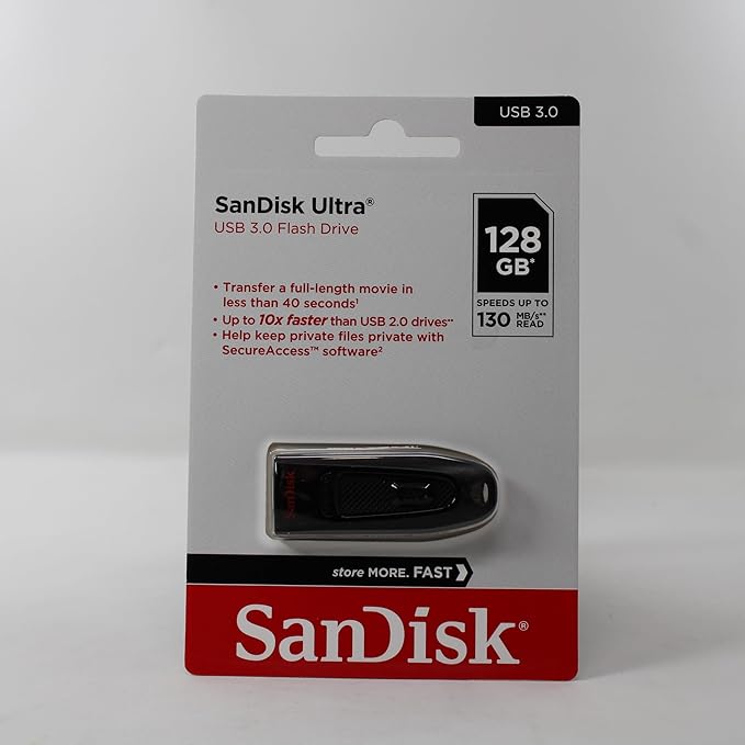 SanDisk Cruzer Blade 128 GB Pen Drive (USB 2.0 Flash Drive) 