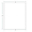 Dot Matrix Printer Paper Size 10x12 Inch, 1 Part, 60 Gsm Without Carbon,1000 Continuous Sheets