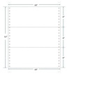 Dot Matrix Printer Paper Size 10x12 Inch, 1 Part, (4 Inch Cut) 70 Gsm Without Carbon, 1000 Continuous Sheets