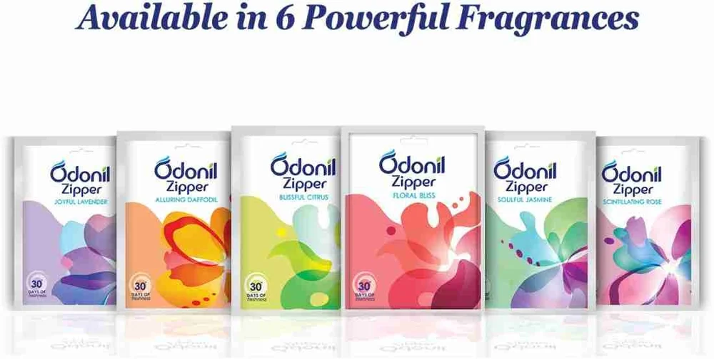 Odonil Zipper Bathroom Air Freshener-Blissful Citrus