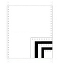 Dot Matrix Printer Paper Size 10x12 Inch, 3 Part, 60 Gsm, With Carbon (3 Paper+2 Carbon)-Pack of 250
