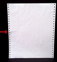Dot Matrix Printer Paper Size 10x12 Inch,2 Part(6 Inch Cut) 60 Gsm, With Carbon(2 Paper+1 Carbon)-Pack of 500 (10x12x2x6''Cut Computer Paper)