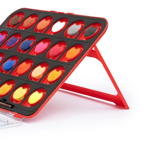 Camel ColorPad Water Colour Cake With Paint Brush-24 Shades 