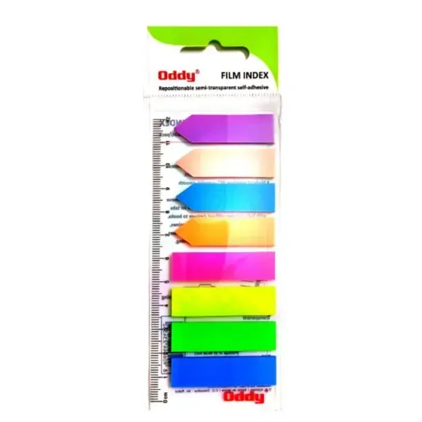 Oddy Post IT Sticky Note (Film Index) 8 Colour (25 Sht x 8 Col=200 Sheet)